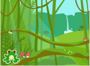 Image où l’on peut voir la grenouille à sa position de départ avant ses déplacements.